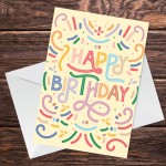 Funny Happy Birthday Card Cute For Him Her Party Celebration