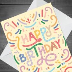 Funny Happy Birthday Card Cute For Him Her Party Celebration
