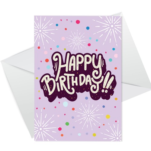 Happy Birthday Cute Polka Dot Birthday Card For Her 