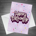 Happy Birthday Cute Polka Dot Birthday Card For Her 