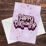 Happy Birthday Cute Polka Dot Birthday Card For Her 