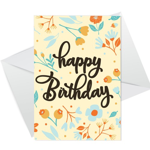 Happy Birthday Cute Floral Birthday Card For Her Best Friend Mum