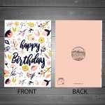 Happy Birthday Cute Floral Birthday Card For Her Best Friend