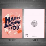 Happy Birthday Card For Women Her Cute Celebration Card