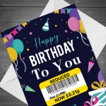 Happy Birthday To You Cute Balloon Reduced Price Novelty Card