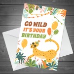 It's Your Birthday Cute Funny Animal Print Birthday Card 