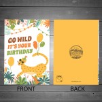 It's Your Birthday Cute Funny Animal Print Birthday Card 