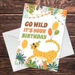 It's Your Birthday Cute Funny Animal Print Birthday Card 
