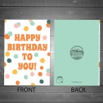 Happy Birthday Card Polka Dot Birthday Wishes Cute Funny Card