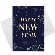 New Year Card For Friends and Family Happy New Year Cards