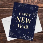 New Year Card For Friends and Family Happy New Year Cards