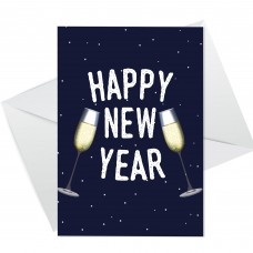 Happy New Year Card For Friends Family New Years Card For Cousin