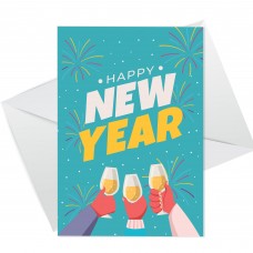 New Year Greetings Card Happy New Year Card For Friends Family