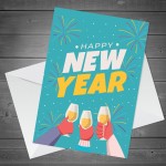 New Year Greetings Card Happy New Year Card For Friends Family