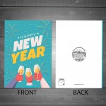 New Year Greetings Card Happy New Year Card For Friends Family