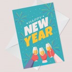 New Year Greetings Card Happy New Year Card For Friends Family