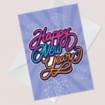 New Year Card For Women Happy New Year Card with Envelope Auntie