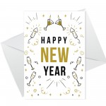 Happy New Year Greetings Card New Year Card For Him Her Special 