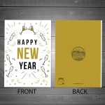 Happy New Year Greetings Card New Year Card For Him Her Special 