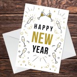 Happy New Year Greetings Card New Year Card For Him Her Special 