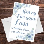 Sorry For Your Loss Sympathy Floral Condolences Bereavement Card