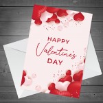 Happy Valentine's Day Card For Him Or Her Partner Greetings Card