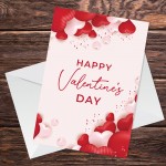 Happy Valentine's Day Card For Him Or Her Partner Greetings Card