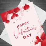 Happy Valentine's Day Card For Him Or Her Partner Greetings Card