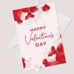 Happy Valentine's Day Card For Him Or Her Partner Greetings Card
