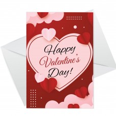 Happy Valentines Day Card For Girlfriend Wife Fiancï¿½ Cute Hearts