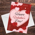 Happy Valentines Day Card For Girlfriend Wife Fiancï¿½ Cute Hearts