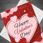 Happy Valentines Day Card For Girlfriend Wife Fiancï¿½ Cute Hearts