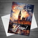 Happy New Year Celebration Card For Friends and Family Colleague