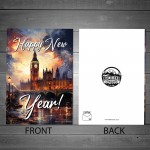 Happy New Year Celebration Card For Friends and Family Colleague