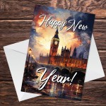 Happy New Year Celebration Card For Friends and Family Colleague