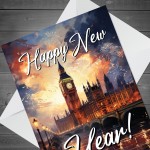 Happy New Year Celebration Card For Friends and Family Colleague