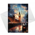 Happy New Year Greeting Card For Him Her Special Couple Friends 