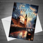 Happy New Year Greeting Card For Him Her Special Couple Friends 