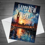New Year Card For Men Women Happy New Year Card For Friends 