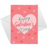 Galentine's Card Pink Hearts Valentine's Card For Her Girl Best