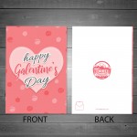 Galentine's Card Pink Hearts Valentine's Card For Her Girl Best