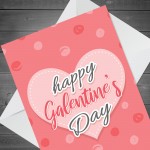 Galentine's Card Pink Hearts Valentine's Card For Her Girl Best
