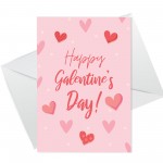 Galentine's Card Pastel Love Hearts Valentine's Card For Her