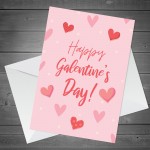 Galentine's Card Pastel Love Hearts Valentine's Card For Her