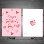 Galentine's Card Pastel Love Hearts Valentine's Card For Her