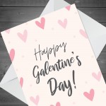 Galentine's Card Love Heart Valentine's Card For Her Girl Best