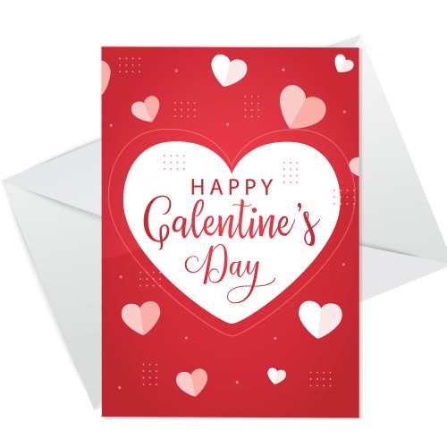 Galentine's Card Love Hearts Valentine's Card For Her Girl Best