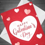 Galentine's Card Love Hearts Valentine's Card For Her Girl Best