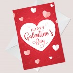 Galentine's Card Love Hearts Valentine's Card For Her Girl Best