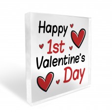 Happy 1st Valentines Day Gift For Boyfriend Girlfriend Valentine